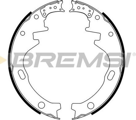 Bremsi GF0848 - Комплект гальм, барабанний механізм autozip.com.ua