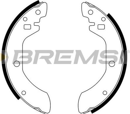 Bremsi GF0842 - Комплект гальм, барабанний механізм autozip.com.ua