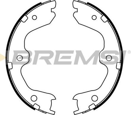Bremsi GF0869 - Комплект гальм, ручник, парковка autozip.com.ua