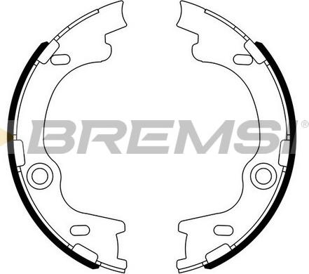Bremsi GF0804 - Комплект гальм, ручник, парковка autozip.com.ua