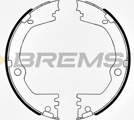 Bremsi GF0808 - Комплект гальм, ручник, парковка autozip.com.ua