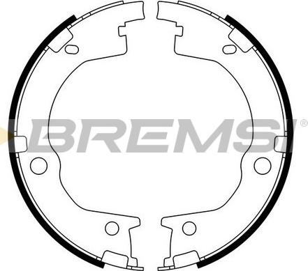 Bremsi GF0803 - Комплект гальм, ручник, парковка autozip.com.ua