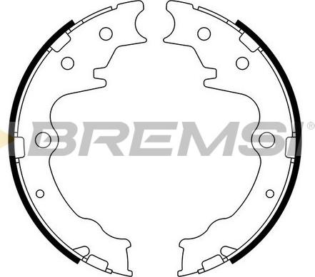 Bremsi GF0802 - Комплект гальм, ручник, парковка autozip.com.ua