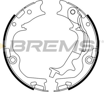 Bremsi GF0807 - Комплект гальм, ручник, парковка autozip.com.ua