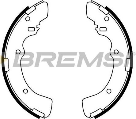 Bremsi GF0819 - Комплект гальм, барабанний механізм autozip.com.ua