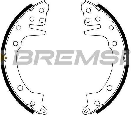 Bremsi GF0811 - Комплект гальм, барабанний механізм autozip.com.ua