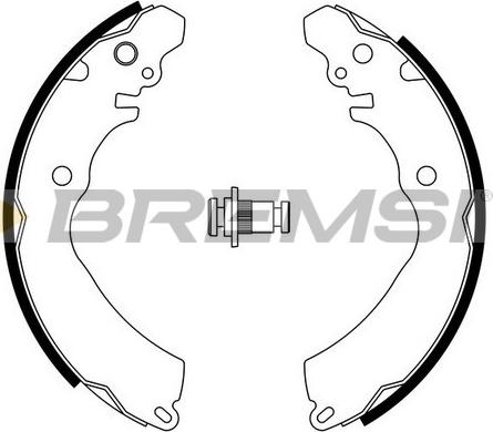 Bremsi GF0818 - Комплект гальм, барабанний механізм autozip.com.ua