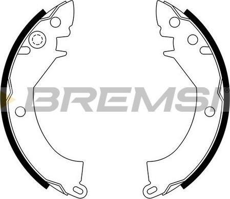 Bremsi GF0812 - Комплект гальм, барабанний механізм autozip.com.ua