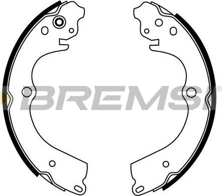 Bremsi GF0889 - Комплект гальм, барабанний механізм autozip.com.ua