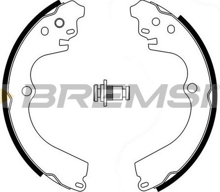 Bremsi GF0884 - Комплект гальм, барабанний механізм autozip.com.ua