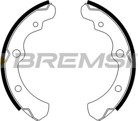 Bremsi GF0881 - Комплект гальм, барабанний механізм autozip.com.ua