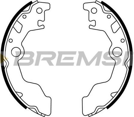 Bremsi GF0888 - Комплект гальм, барабанний механізм autozip.com.ua