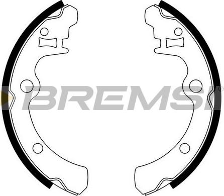 Bremsi GF0883 - Комплект гальм, барабанний механізм autozip.com.ua