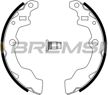 Bremsi GF0882A - Комплект гальм, барабанний механізм autozip.com.ua