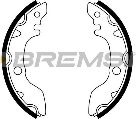 Bremsi GF0887 - Комплект гальм, барабанний механізм autozip.com.ua