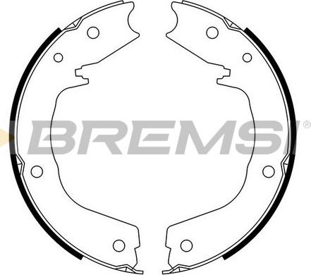 Bremsi GF0831 - Комплект гальм, ручник, парковка autozip.com.ua