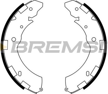 Bremsi GF0833 - Комплект гальм, барабанний механізм autozip.com.ua