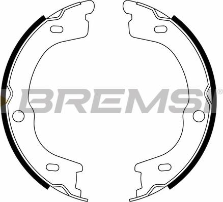 Bremsi GF0837 - Комплект гальм, ручник, парковка autozip.com.ua