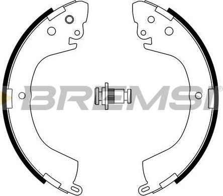 Bremsi GF0824 - Комплект гальм, барабанний механізм autozip.com.ua