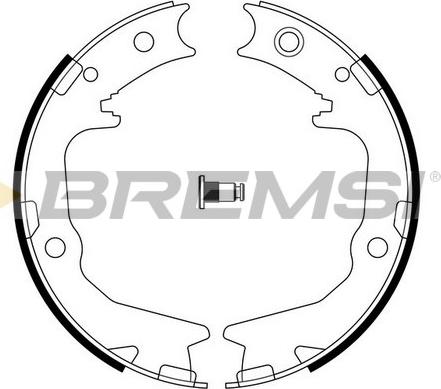 Bremsi GF0826 - Комплект гальм, ручник, парковка autozip.com.ua