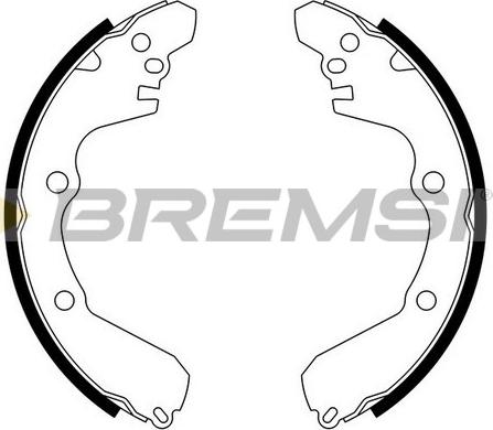 Bremsi GF0822 - Комплект гальм, барабанний механізм autozip.com.ua