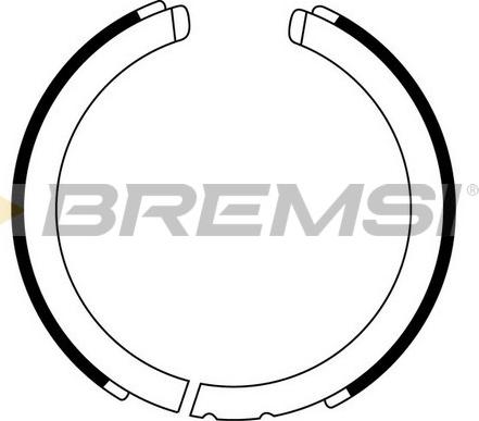 Bremsi GF0875 - Комплект гальм, ручник, парковка autozip.com.ua