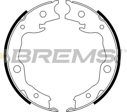 Bremsi GF0876 - Комплект гальм, ручник, парковка autozip.com.ua