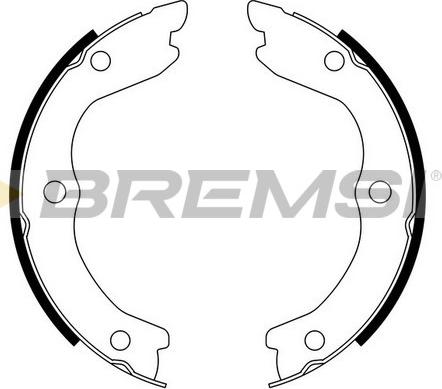 Bremsi GF0870 - Комплект гальм, ручник, парковка autozip.com.ua