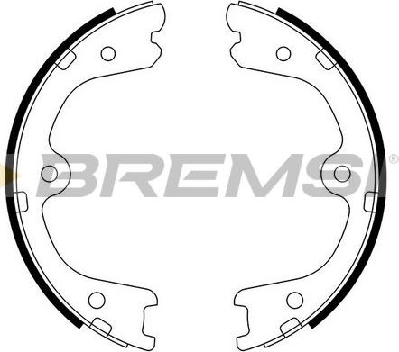 Bremsi GF0873 - Комплект гальм, ручник, парковка autozip.com.ua