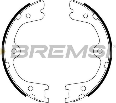 Bremsi GF0872 - Комплект гальм, ручник, парковка autozip.com.ua