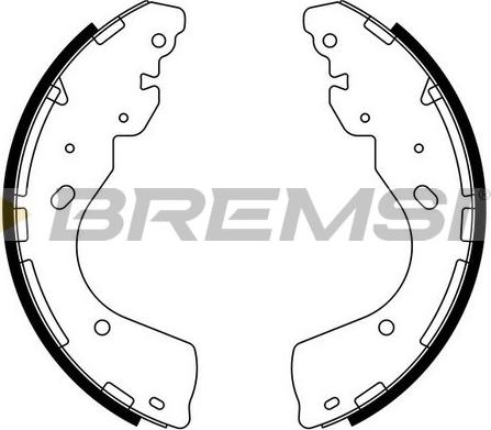 Bremsi GF0877 - Комплект гальм, барабанний механізм autozip.com.ua