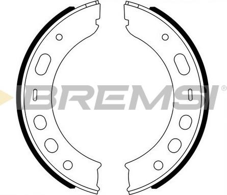 Bremsi GF0399A - Комплект гальм, ручник, парковка autozip.com.ua