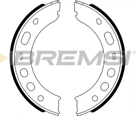 Bremsi GF0399 - Комплект гальм, ручник, парковка autozip.com.ua