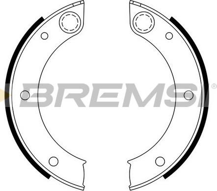 Bremsi GF0396 - Комплект гальм, ручник, парковка autozip.com.ua