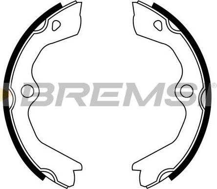 Bremsi GF0398 - Комплект гальм, ручник, парковка autozip.com.ua
