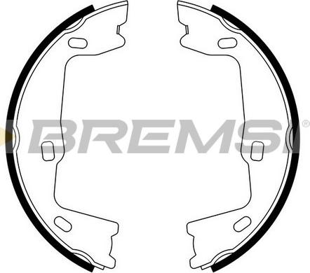 Bremsi GF0349 - Комплект гальм, ручник, парковка autozip.com.ua