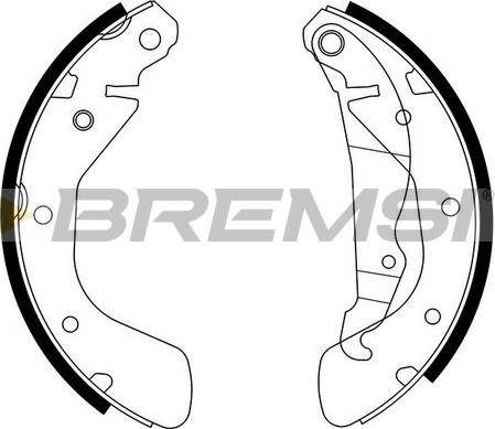 Bremsi GF0354 - Комплект гальм, барабанний механізм autozip.com.ua