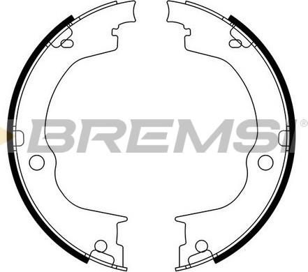 Bremsi GF0360 - Комплект гальм, ручник, парковка autozip.com.ua