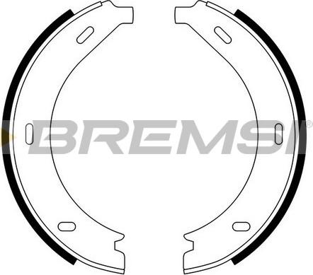 Bremsi GF0305 - Комплект гальм, ручник, парковка autozip.com.ua