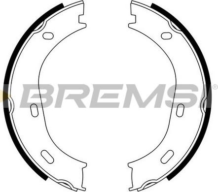 Bremsi GF0301 - Комплект гальм, ручник, парковка autozip.com.ua