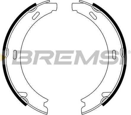 Bremsi GF0303 - Комплект гальм, ручник, парковка autozip.com.ua