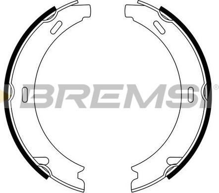 Bremsi GF0302 - Комплект гальм, ручник, парковка autozip.com.ua