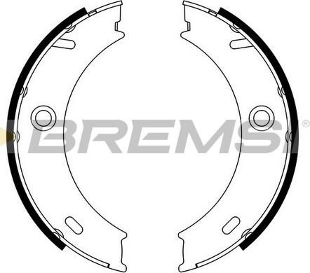 Bremsi GF0307 - Комплект гальм, ручник, парковка autozip.com.ua