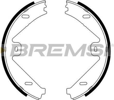 Bremsi GF0319 - Комплект гальм, ручник, парковка autozip.com.ua