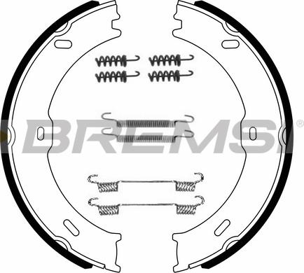 Bremsi GF0315-1 - Комплект гальм, ручник, парковка autozip.com.ua