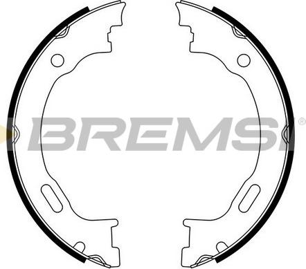 Bremsi GF0310 - Комплект гальм, ручник, парковка autozip.com.ua