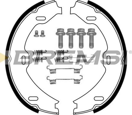 Bremsi GF0311-1 - Комплект гальм, ручник, парковка autozip.com.ua