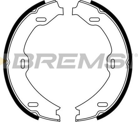 Bremsi GF0311 - Комплект гальм, ручник, парковка autozip.com.ua