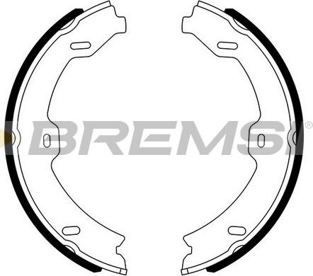 Bremsi GF0318 - Комплект гальм, ручник, парковка autozip.com.ua