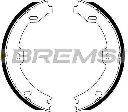 Bremsi GF0312 - Комплект гальм, ручник, парковка autozip.com.ua